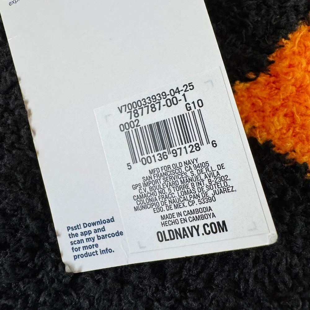 Old Navy Pet Sweater M Orange Jack-O-Lantern Pumpkin Halloween Spooky Fall